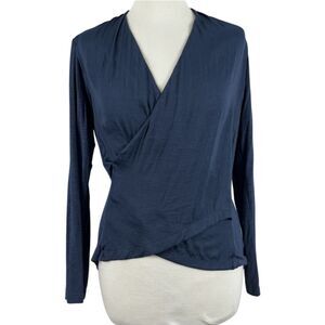 DOLAN Anthropologie Navy Long Sleeve Top XS